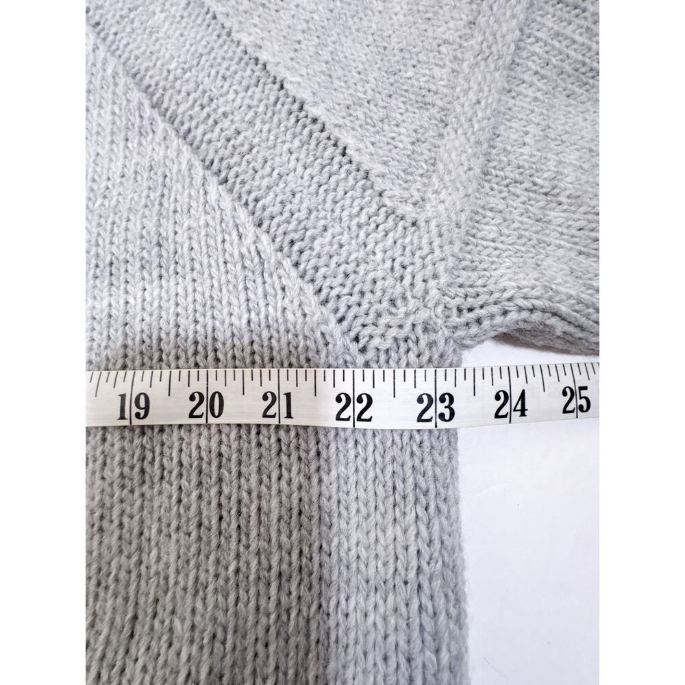 Banana Republic XL Wool Alpaca Longline Duster Cardigan Gray Italian Yarn - Picture 9 of 10